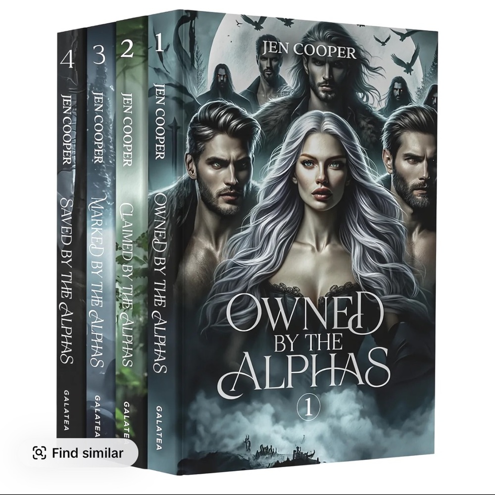Owned by the Alphas (Books 1-4) Boxed Set - - Dark Teal/Gray Covers